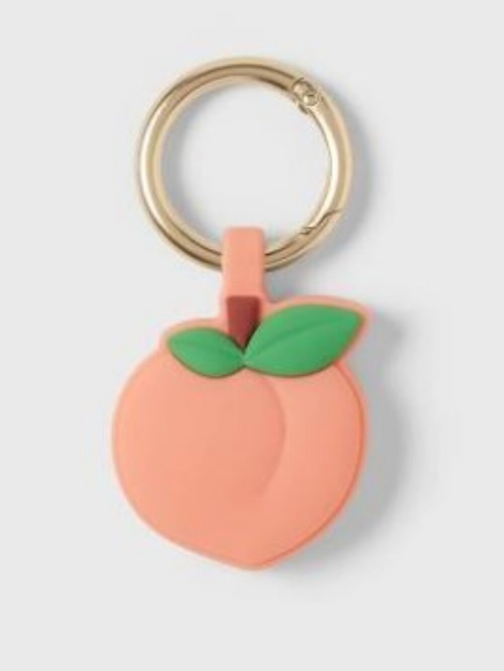 Peach Airtag Cover Keychain